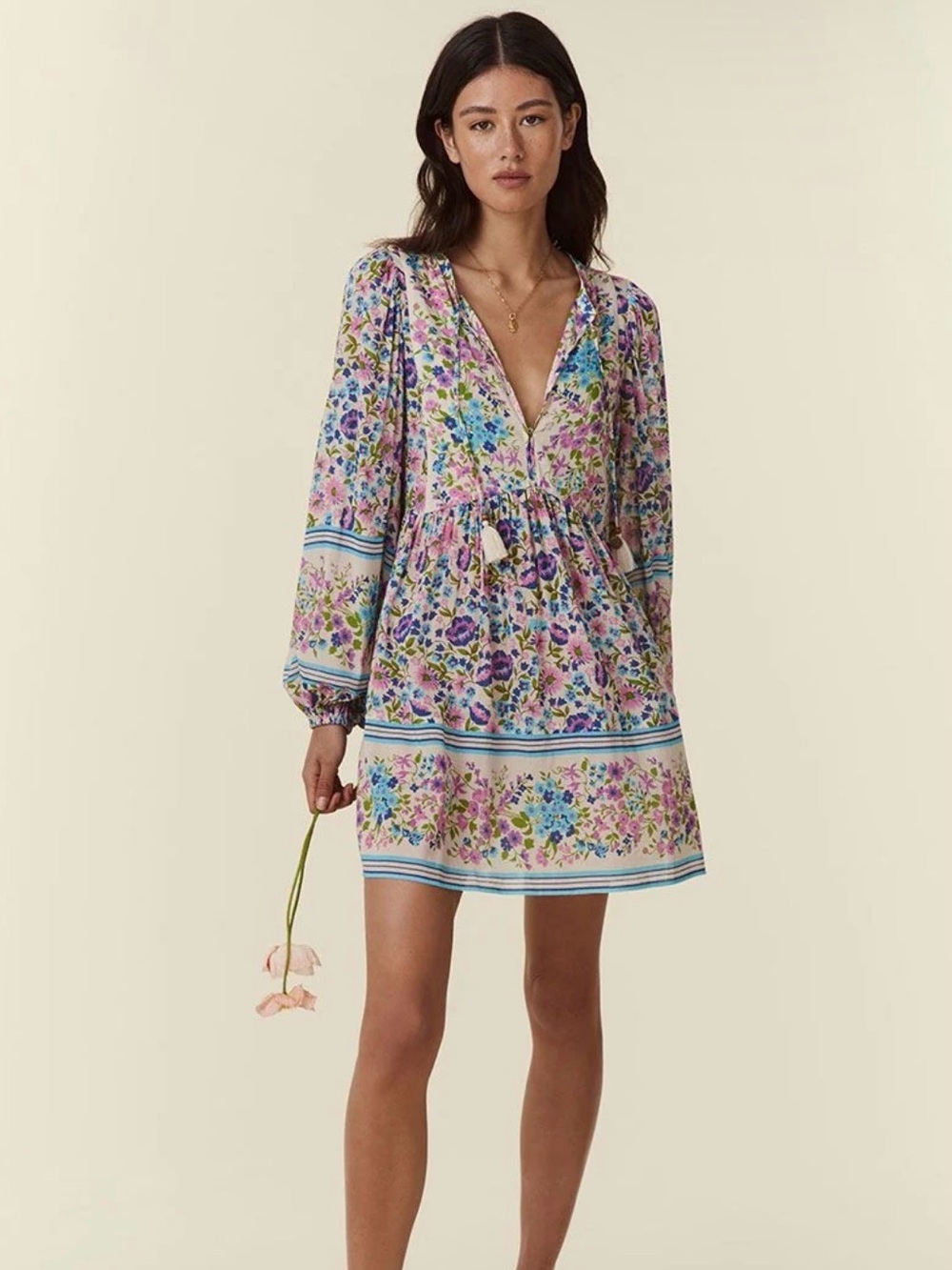Spell Impala Mini Dress-Iris